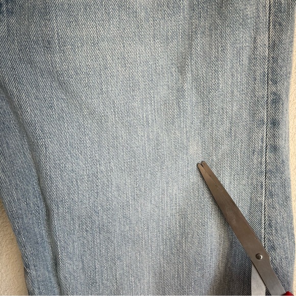 Toteme Jeans Flair Sz 27 Lightwashed Cotton Wide Leg - Picture 4 of 15